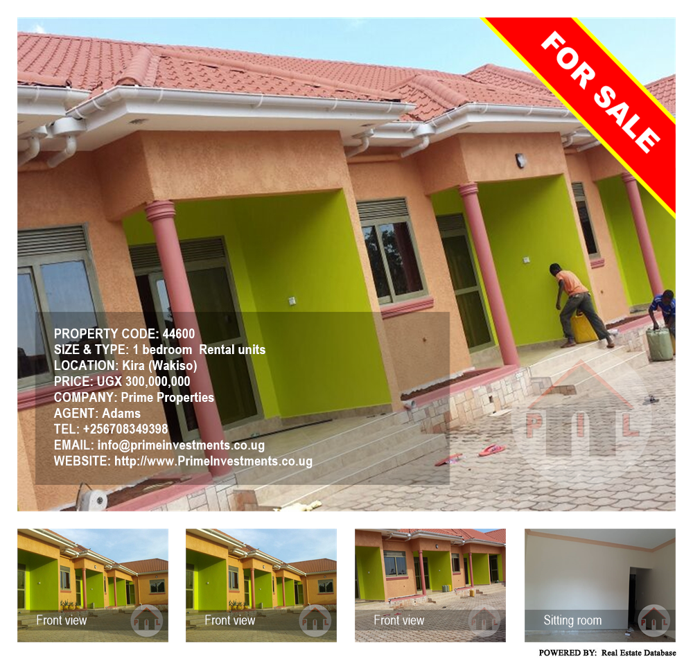 1 bedroom Rental units  for sale in Kira Wakiso Uganda, code: 44600