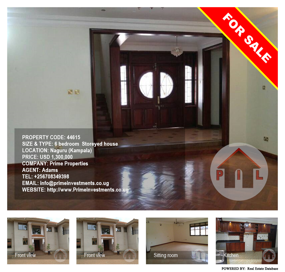 6 bedroom Storeyed house  for sale in Naguru Kampala Uganda, code: 44615