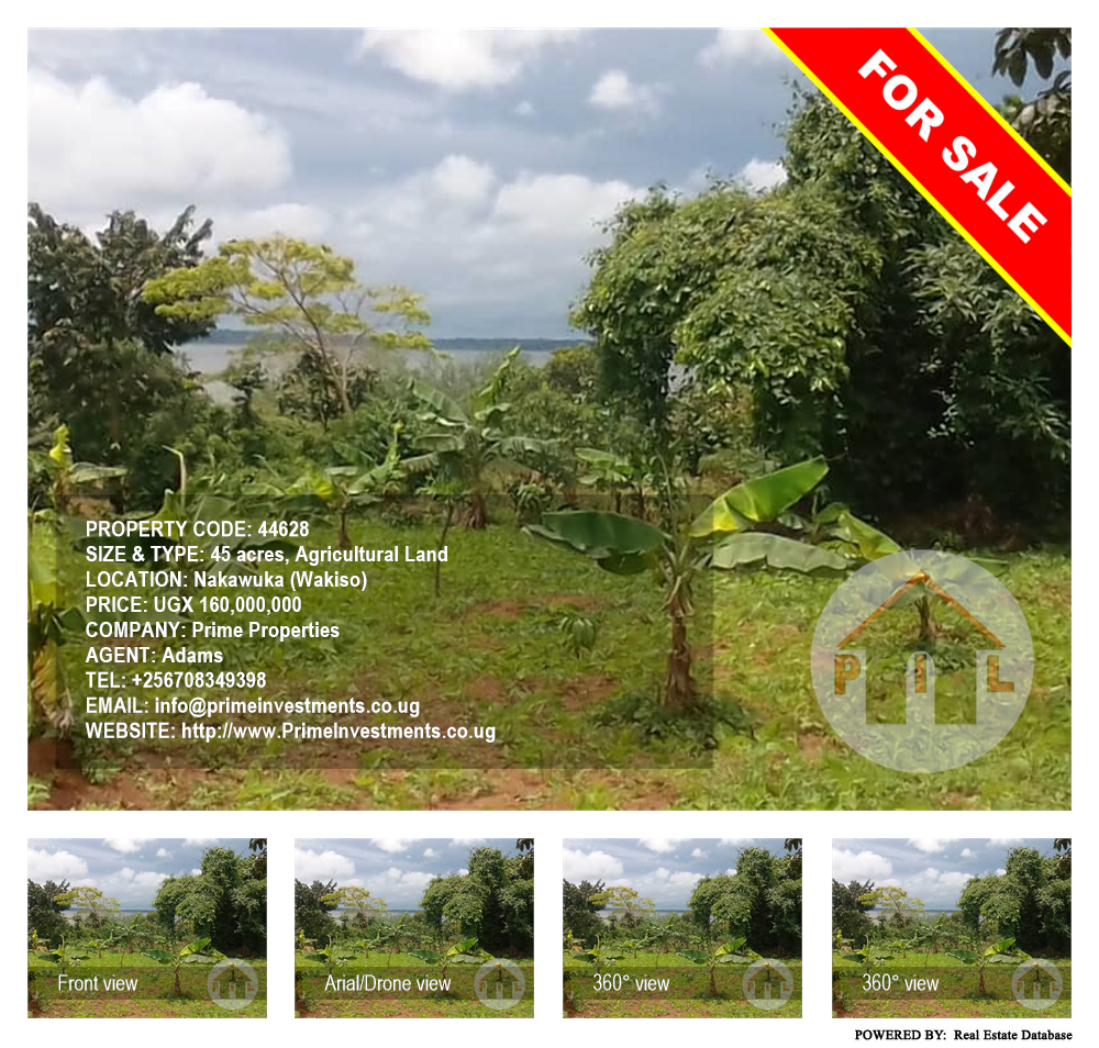 Agricultural Land  for sale in Nakawuka Wakiso Uganda, code: 44628