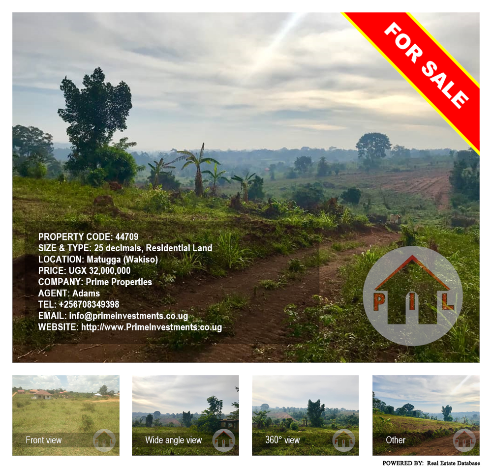 Residential Land  for sale in Matugga Wakiso Uganda, code: 44709
