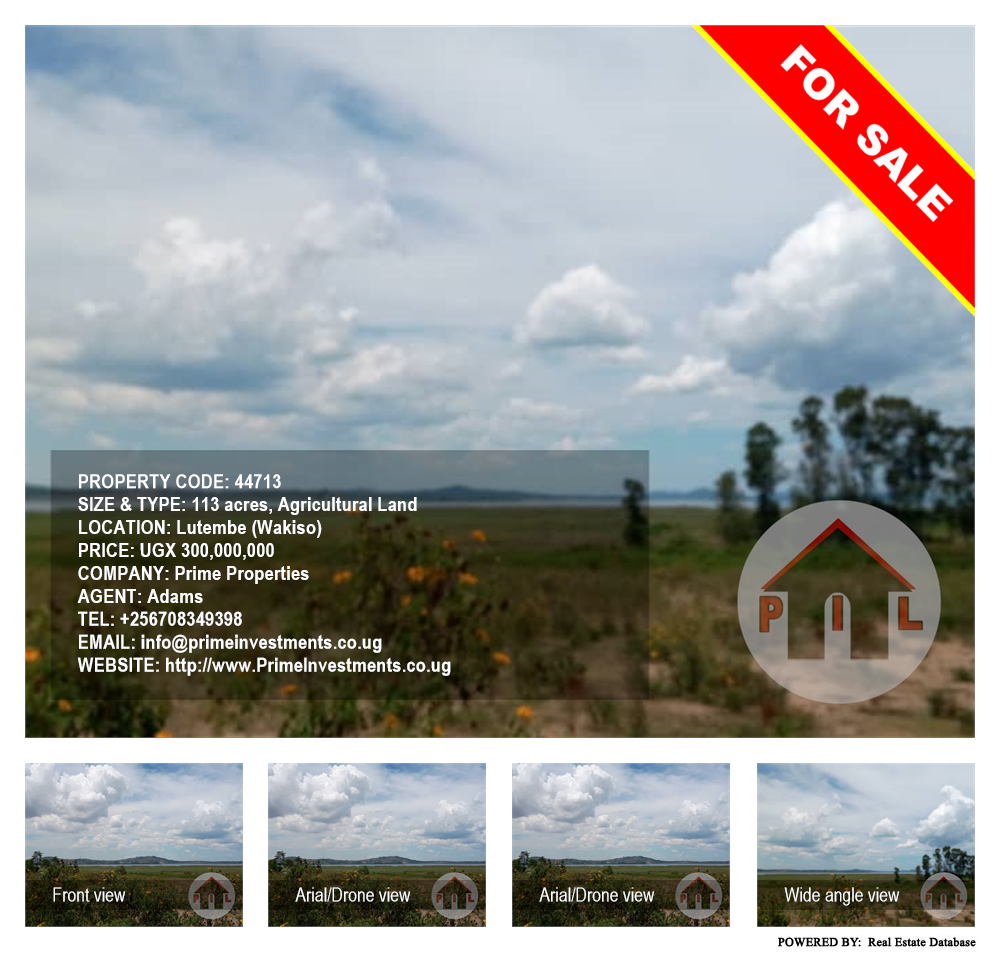 Agricultural Land  for sale in Lutembe Wakiso Uganda, code: 44713