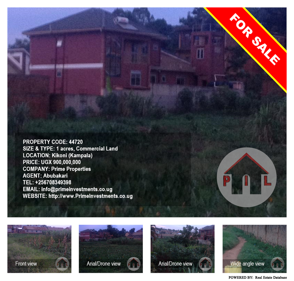 Commercial Land  for sale in Kikoni Kampala Uganda, code: 44720