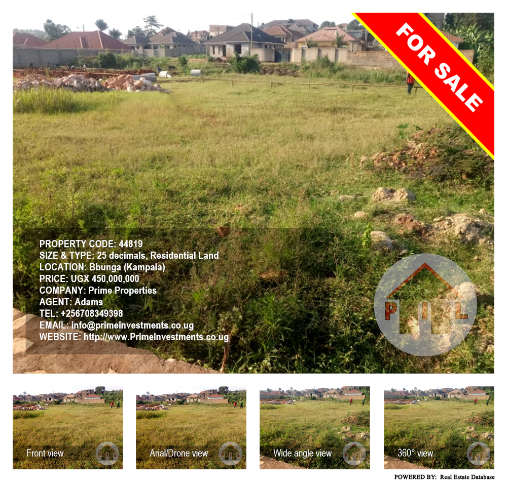 Residential Land  for sale in Bbunga Kampala Uganda, code: 44819