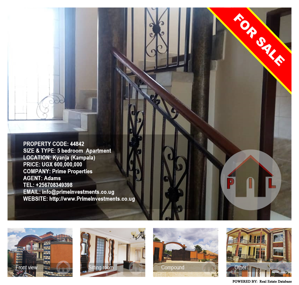 5 bedroom Apartment  for sale in Kyanja Kampala Uganda, code: 44842