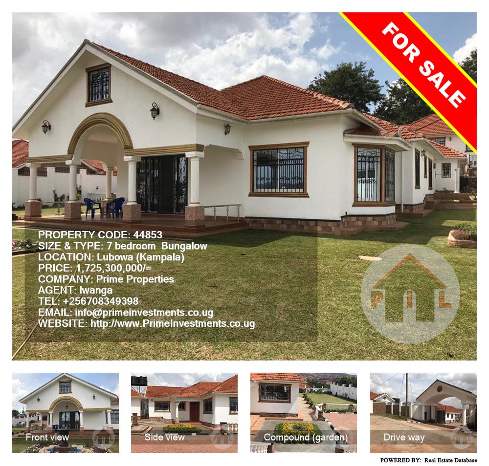 7 bedroom Bungalow  for sale in Lubowa Kampala Uganda, code: 44853