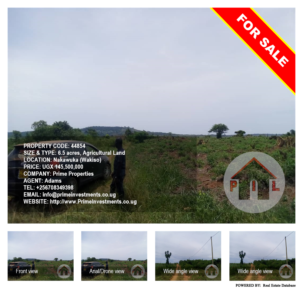 Agricultural Land  for sale in Nakawuka Wakiso Uganda, code: 44854