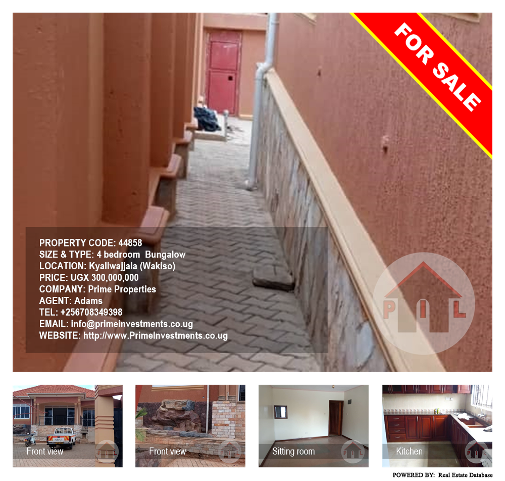 4 bedroom Bungalow  for sale in Kyaliwajjala Wakiso Uganda, code: 44858