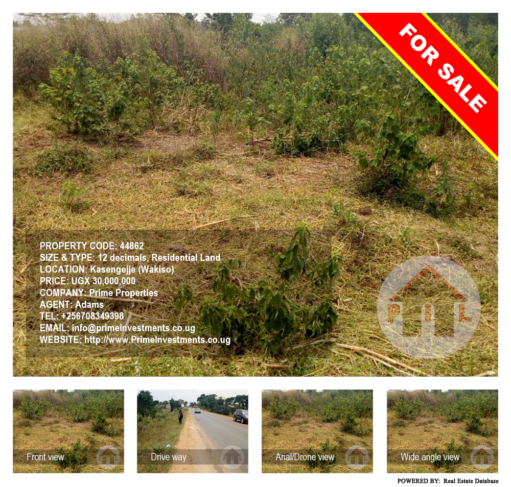 Residential Land  for sale in Kasengejje Wakiso Uganda, code: 44862