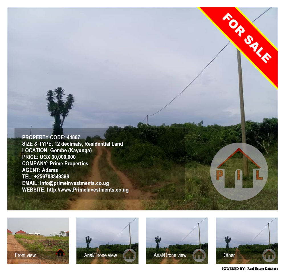 Residential Land  for sale in Gombe Kayunga Uganda, code: 44867