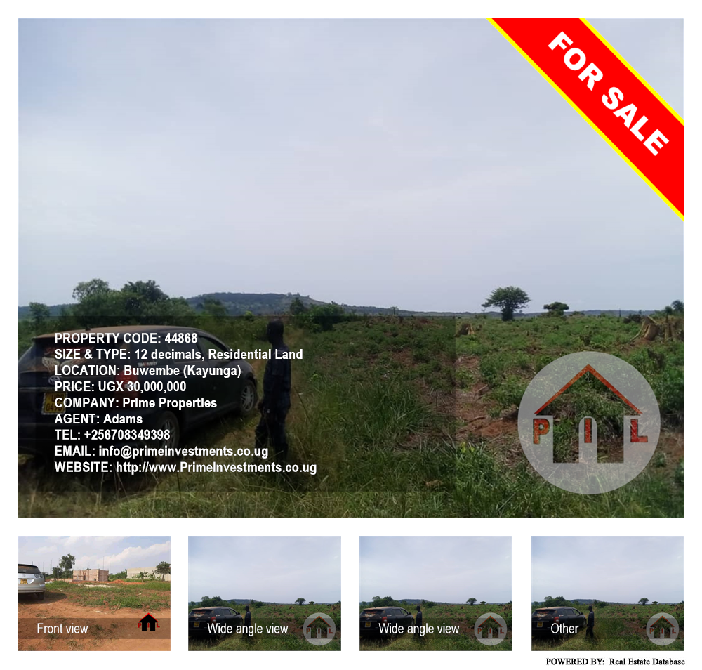 Residential Land  for sale in Buwembe Kayunga Uganda, code: 44868