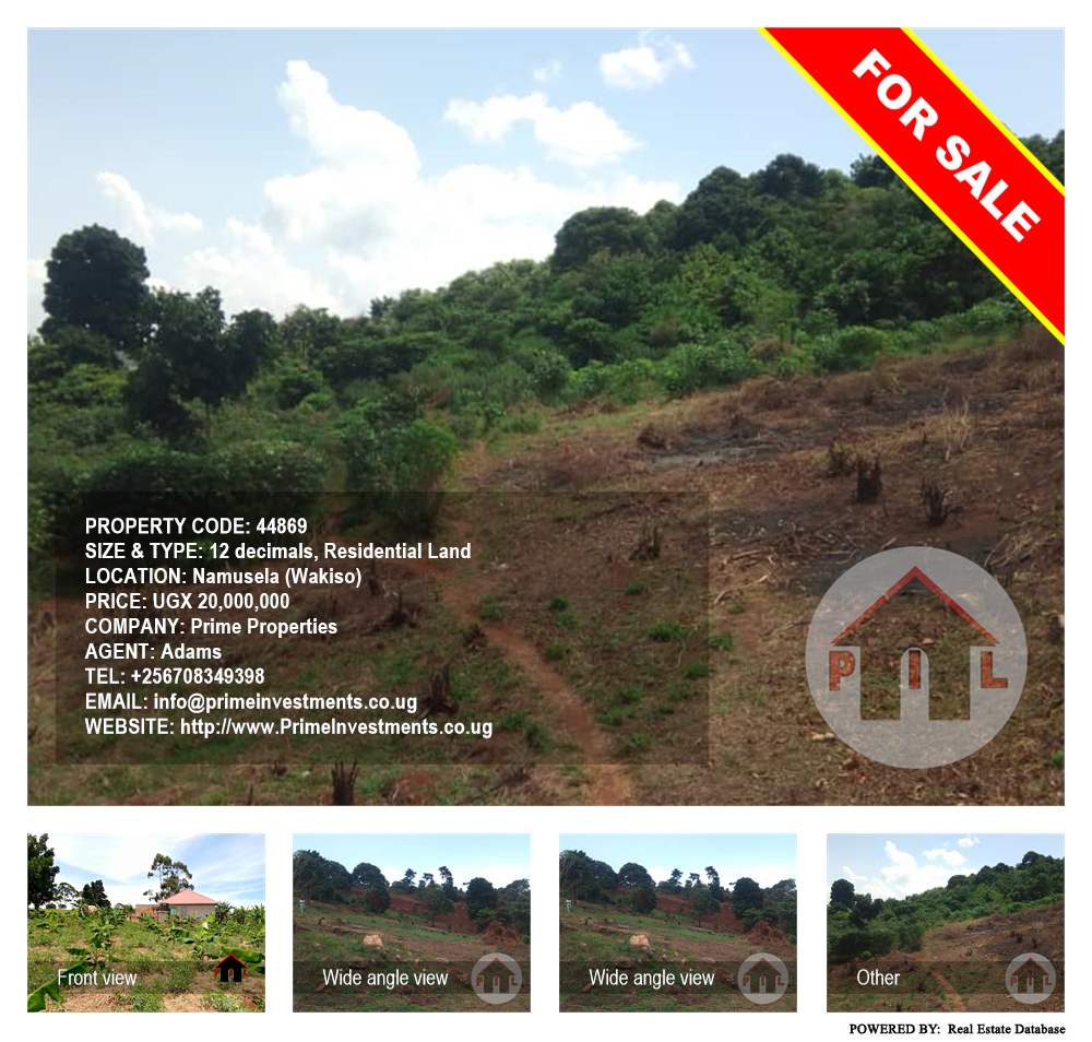 Residential Land  for sale in Namusela Wakiso Uganda, code: 44869