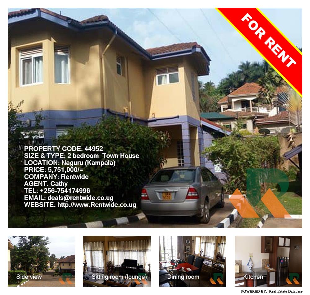 2 bedroom Town House  for rent in Naguru Kampala Uganda, code: 44952