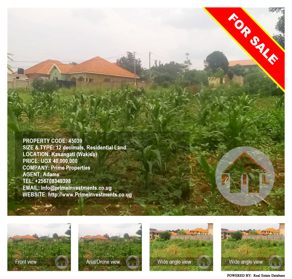 Residential Land  for sale in Kasangati Wakiso Uganda, code: 45039