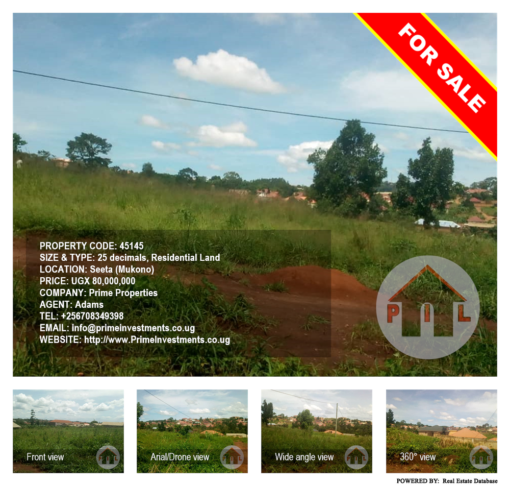 Residential Land  for sale in Seeta Mukono Uganda, code: 45145