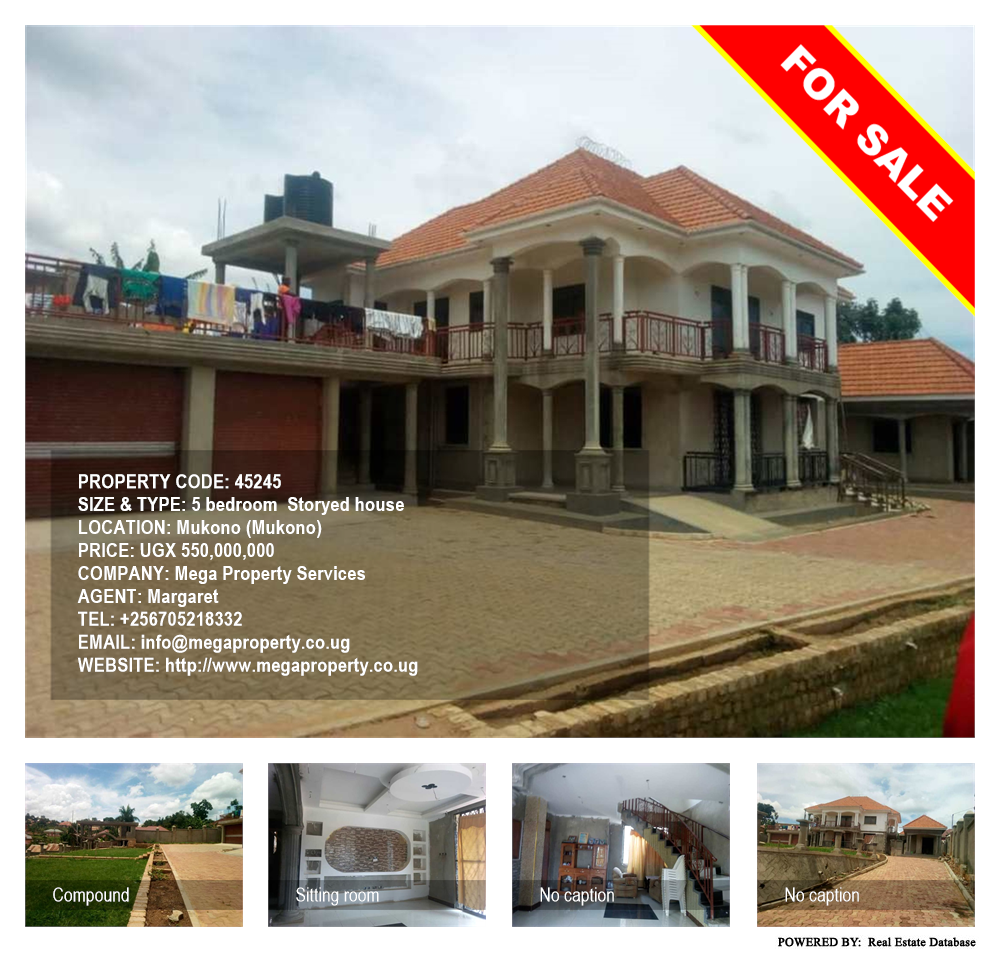 5 bedroom Storeyed house  for sale in Mukono Mukono Uganda, code: 45245
