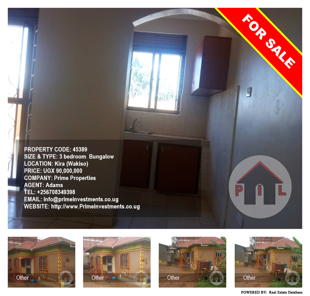 3 bedroom Bungalow  for sale in Kira Wakiso Uganda, code: 45389