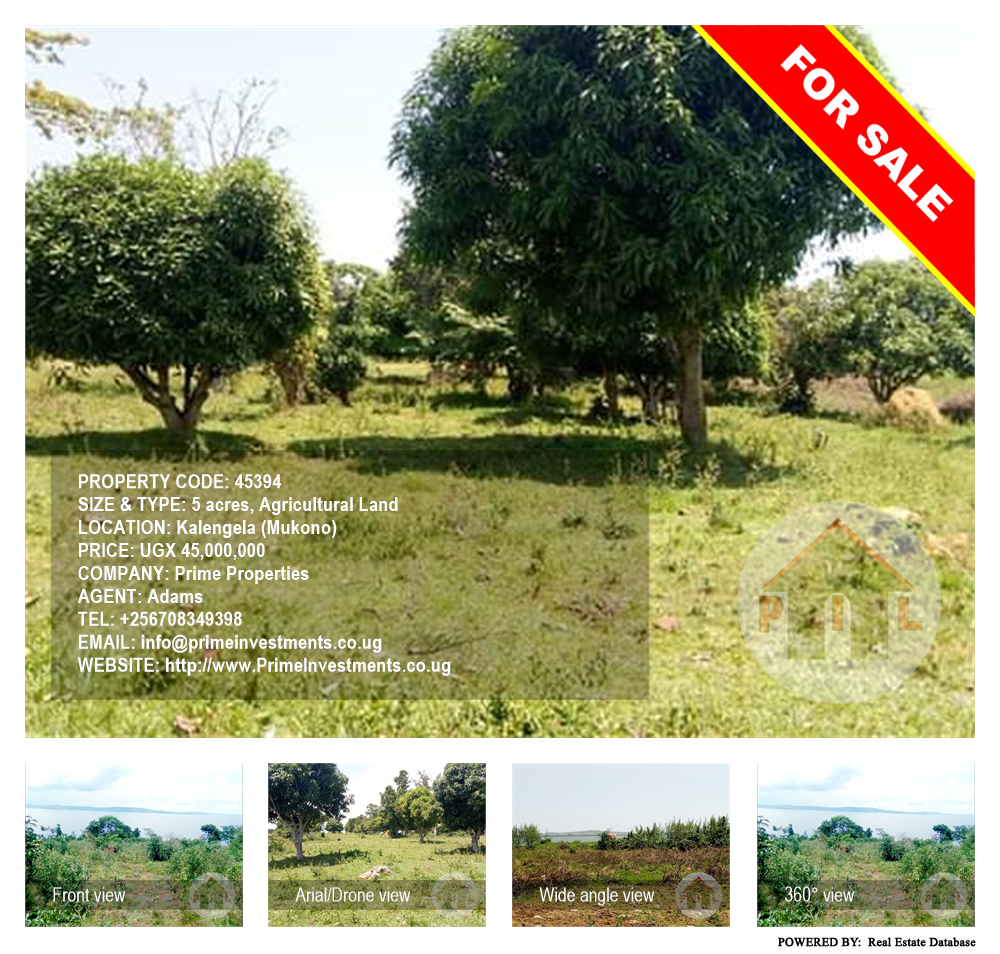 Agricultural Land  for sale in Kalengela Mukono Uganda, code: 45394