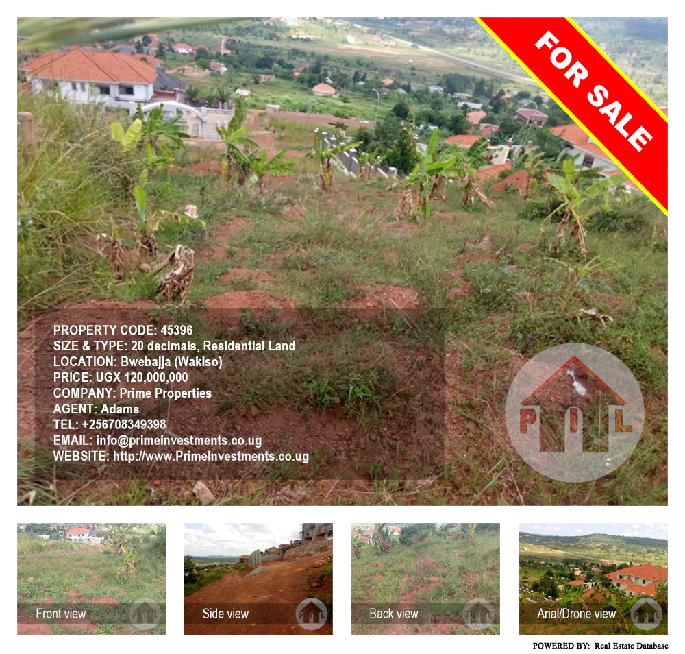 Residential Land  for sale in Bwebajja Wakiso Uganda, code: 45396