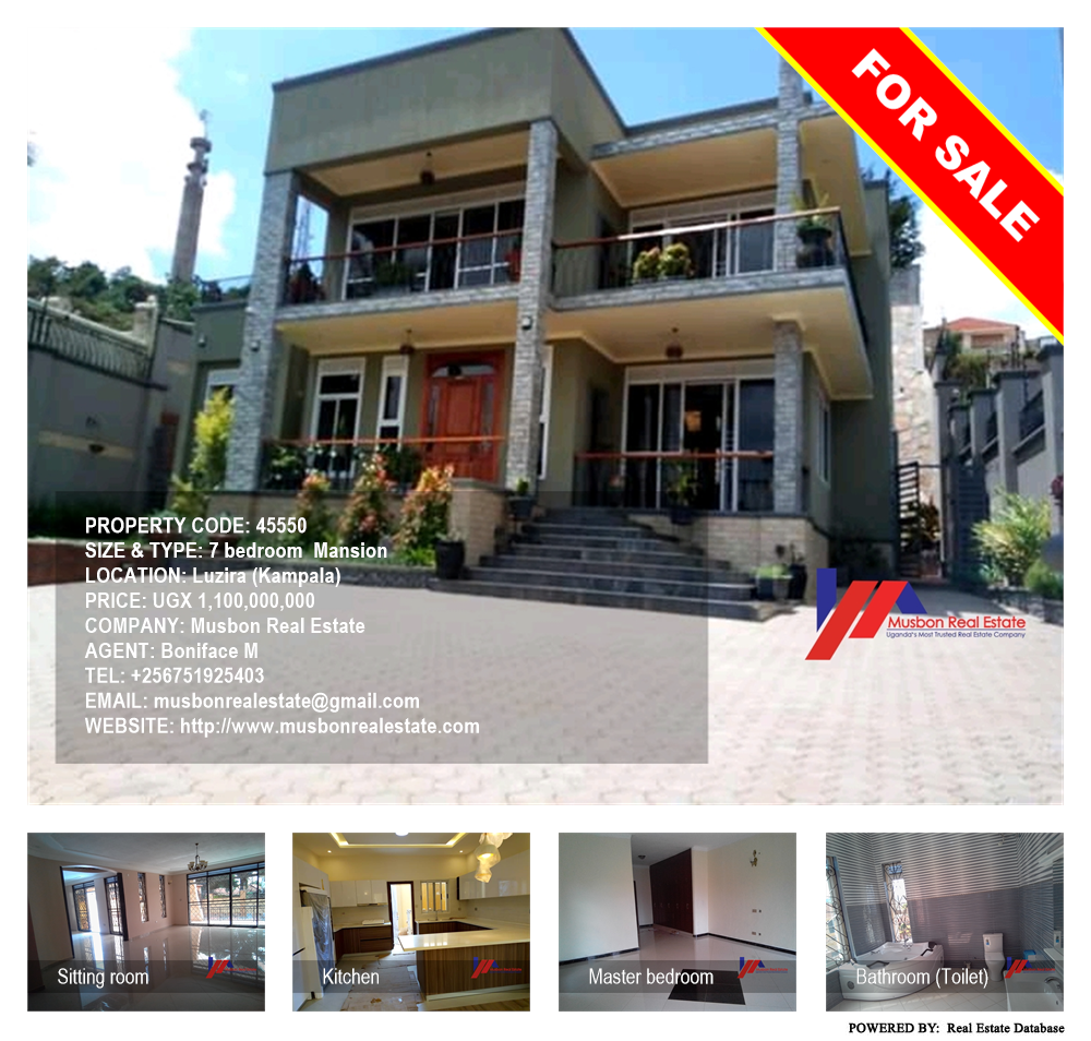 7 bedroom Mansion  for sale in Luzira Kampala Uganda, code: 45550