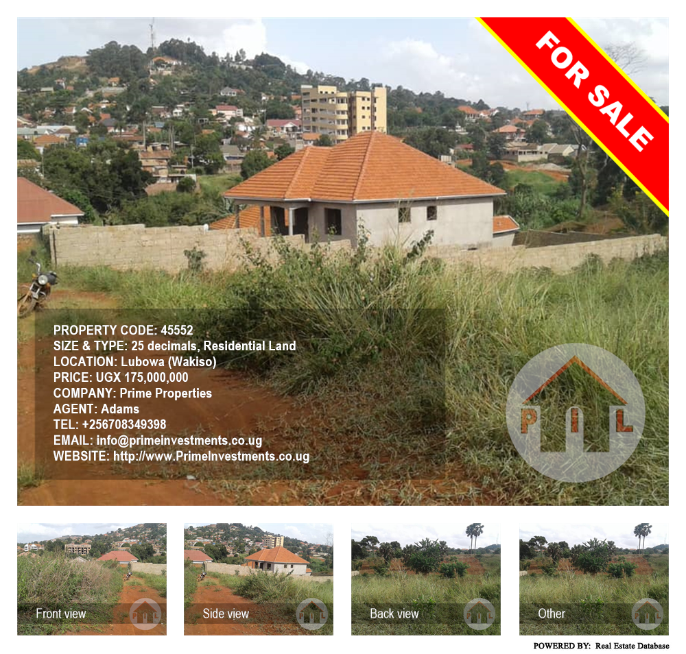 Residential Land  for sale in Lubowa Wakiso Uganda, code: 45552