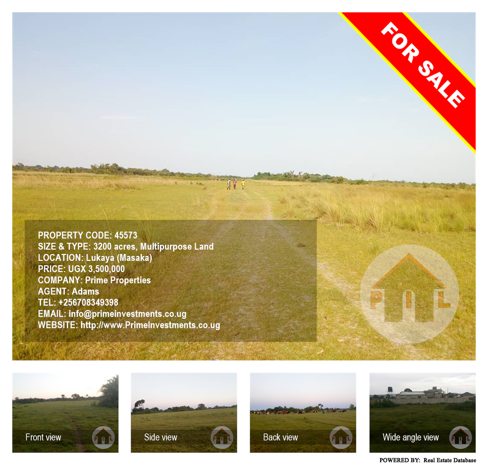 Multipurpose Land  for sale in Lukaya Masaka Uganda, code: 45573