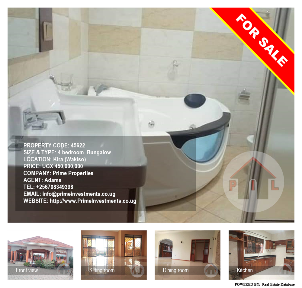 4 bedroom Bungalow  for sale in Kira Wakiso Uganda, code: 45622