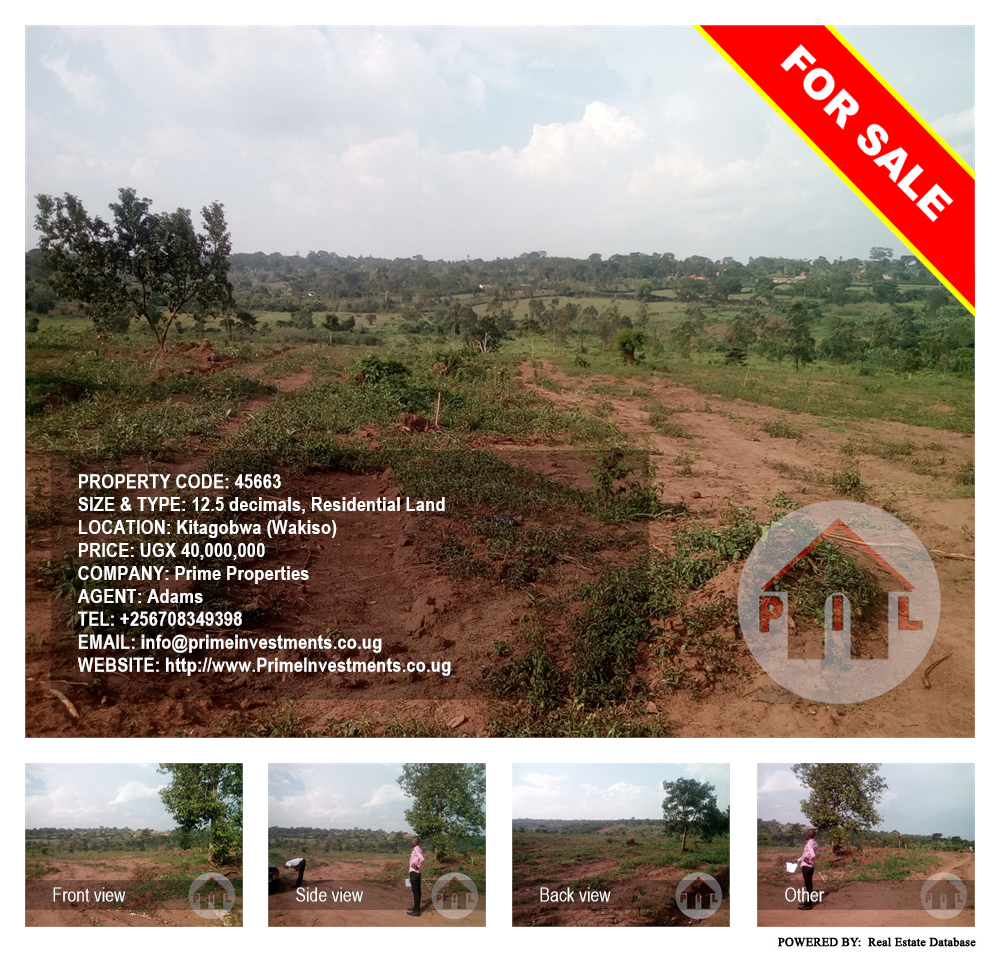 Residential Land  for sale in Kitagobwa Wakiso Uganda, code: 45663