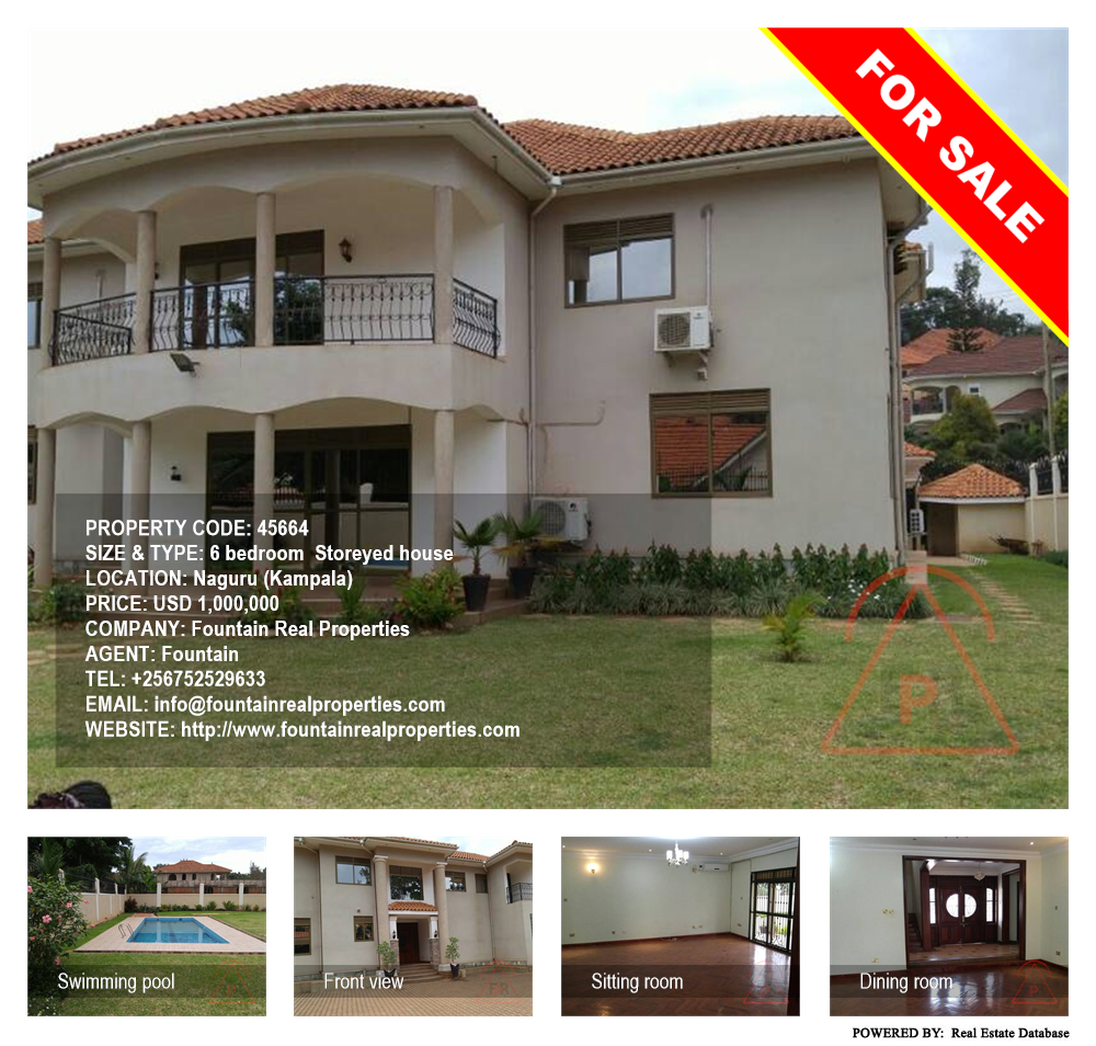 6 bedroom Storeyed house  for sale in Naguru Kampala Uganda, code: 45664