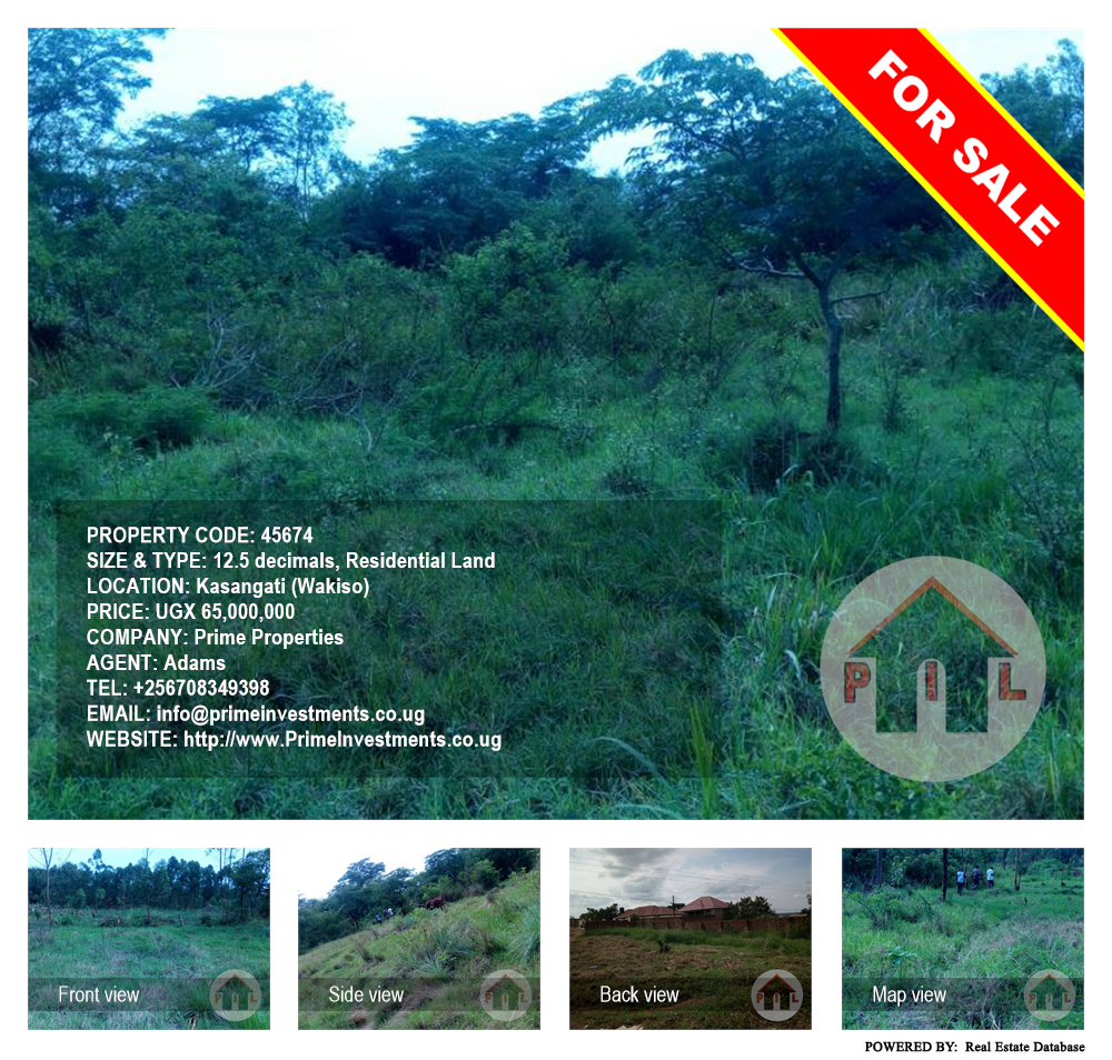 Residential Land  for sale in Kasangati Wakiso Uganda, code: 45674