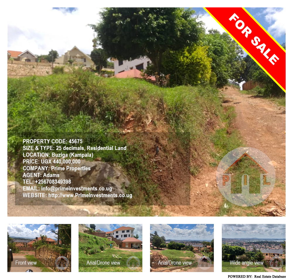 Residential Land  for sale in Buziga Kampala Uganda, code: 45675