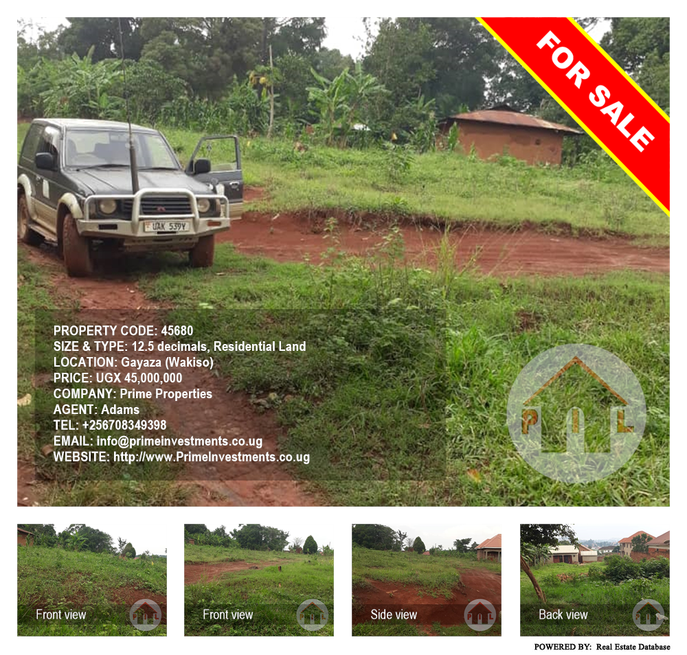 Residential Land  for sale in Gayaza Wakiso Uganda, code: 45680