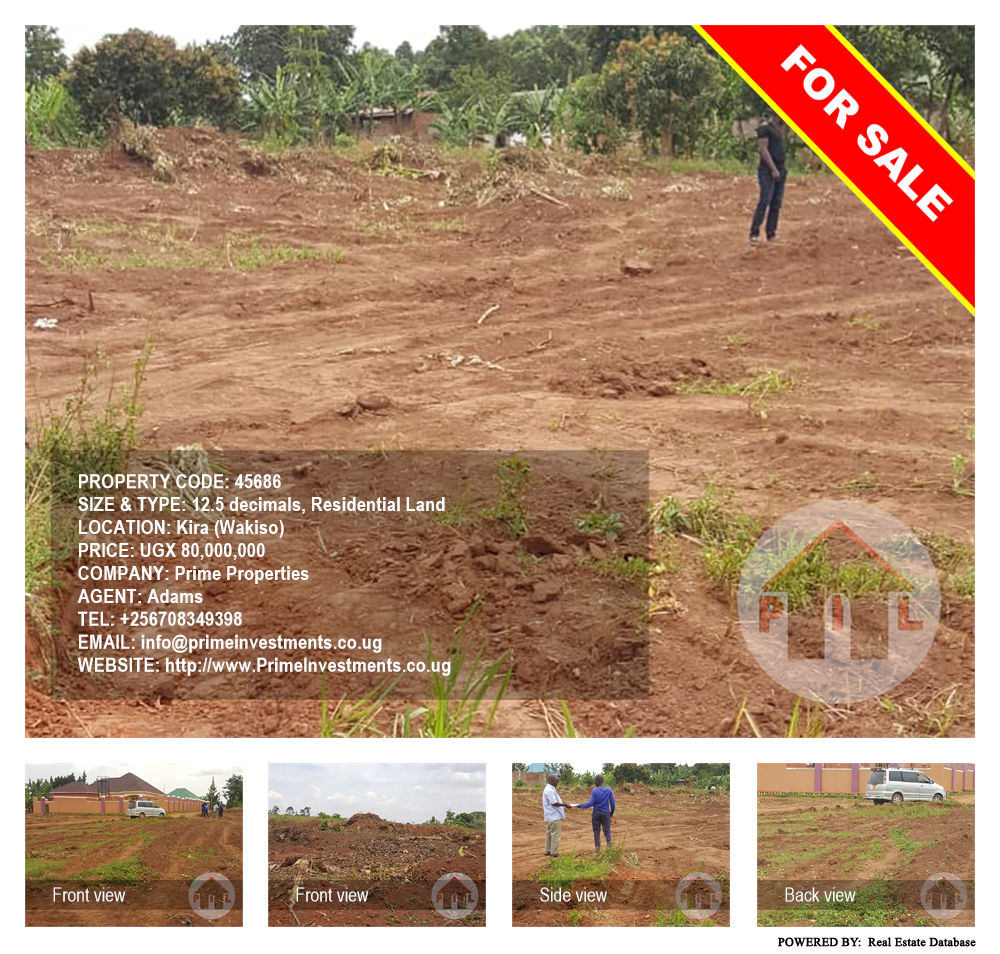 Residential Land  for sale in Kira Wakiso Uganda, code: 45686