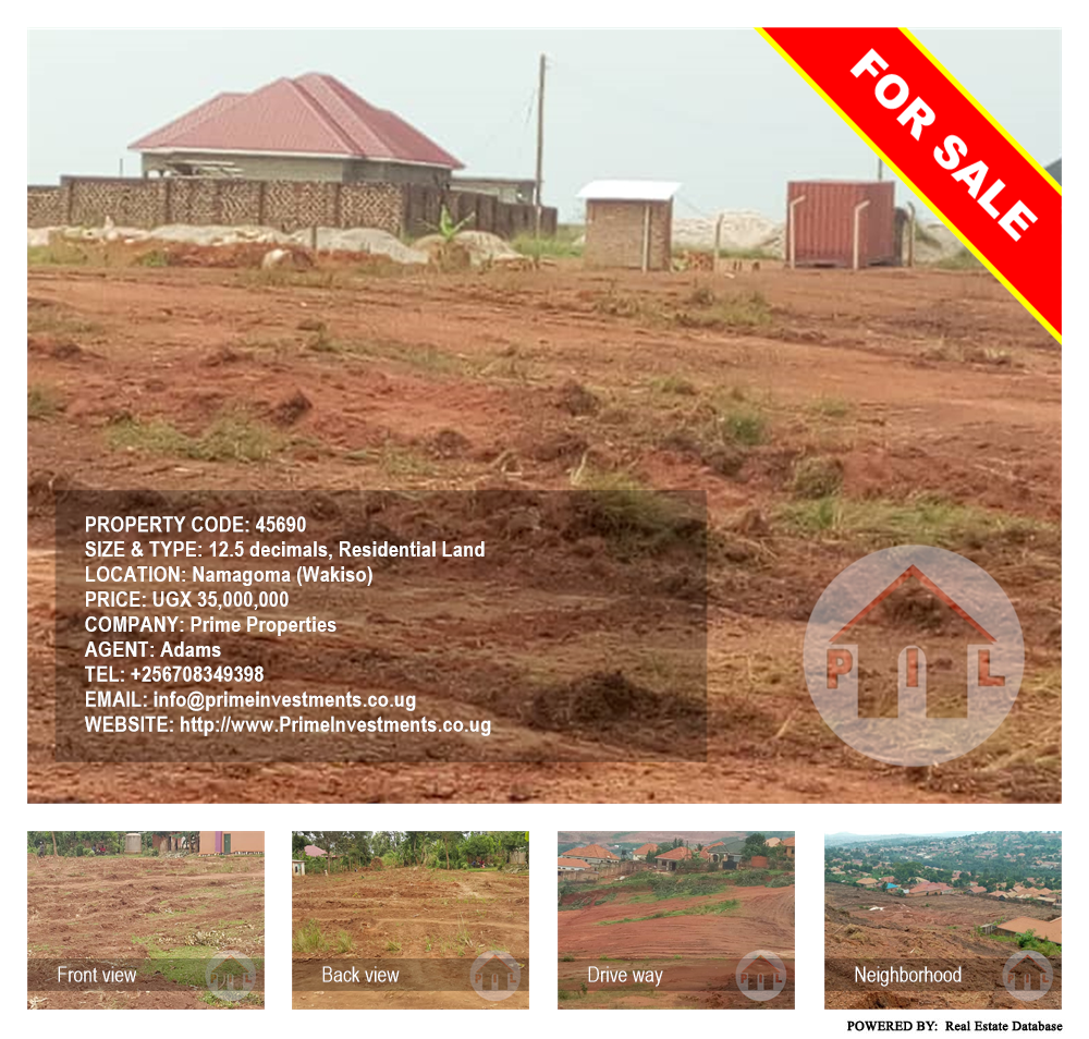 Residential Land  for sale in Namagoma Wakiso Uganda, code: 45690