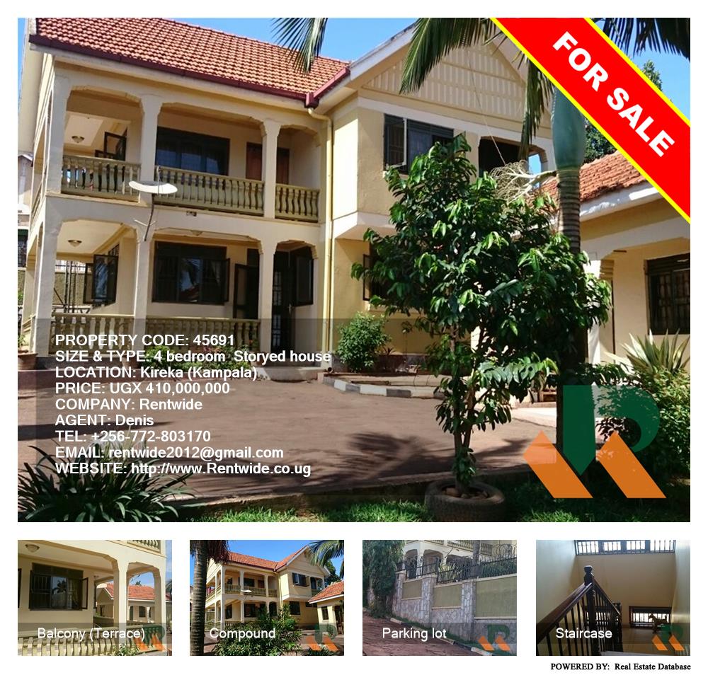 4 bedroom Storeyed house  for sale in Kireka Kampala Uganda, code: 45691