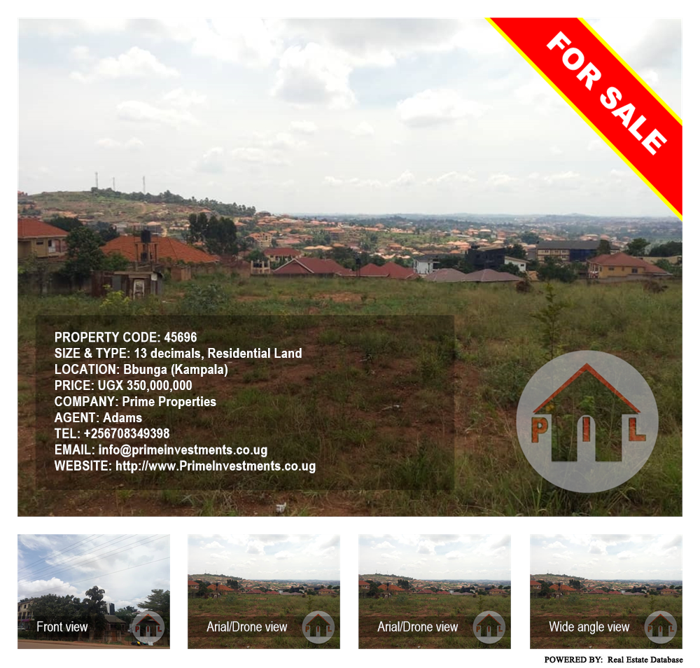 Residential Land  for sale in Bbunga Kampala Uganda, code: 45696