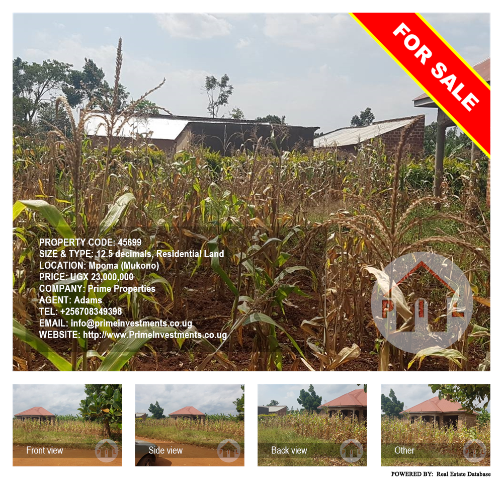 Residential Land  for sale in Mpoma Mukono Uganda, code: 45699