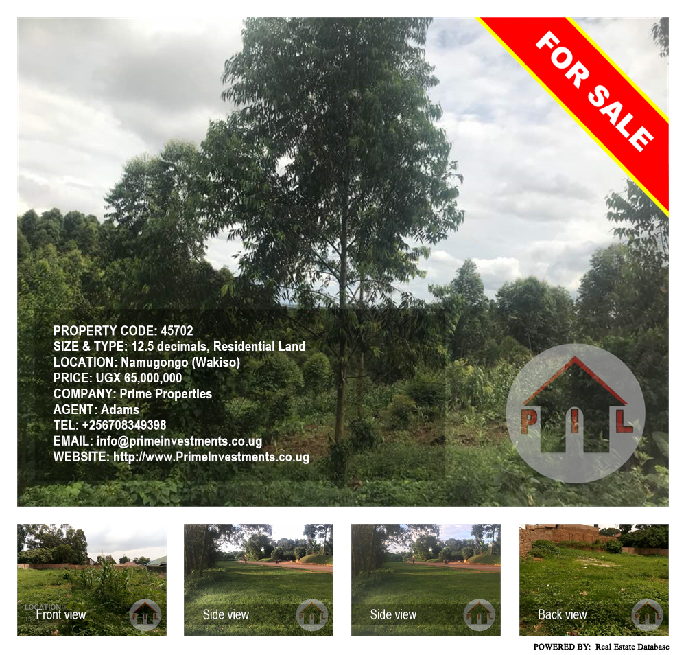 Residential Land  for sale in Namugongo Wakiso Uganda, code: 45702