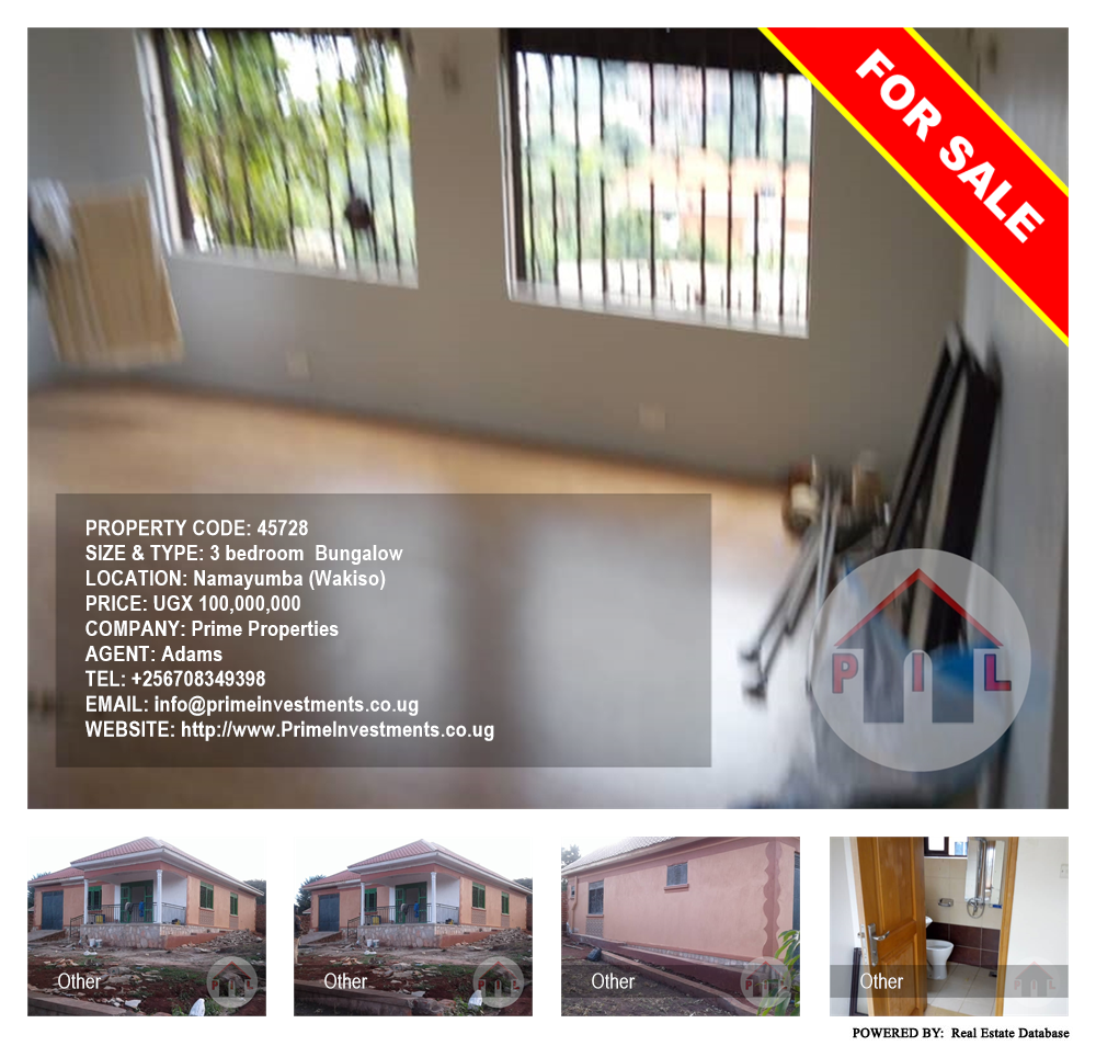 3 bedroom Bungalow  for sale in Namayumba Wakiso Uganda, code: 45728