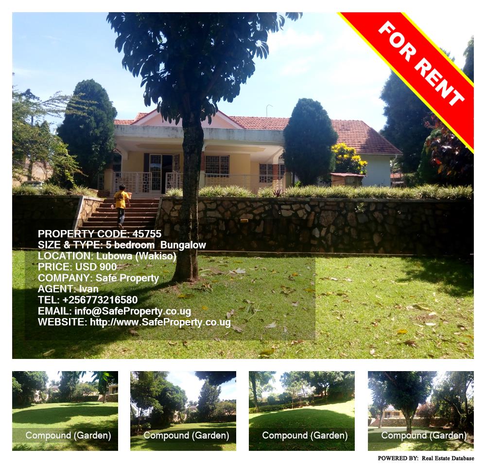 5 bedroom Bungalow  for rent in Lubowa Wakiso Uganda, code: 45755
