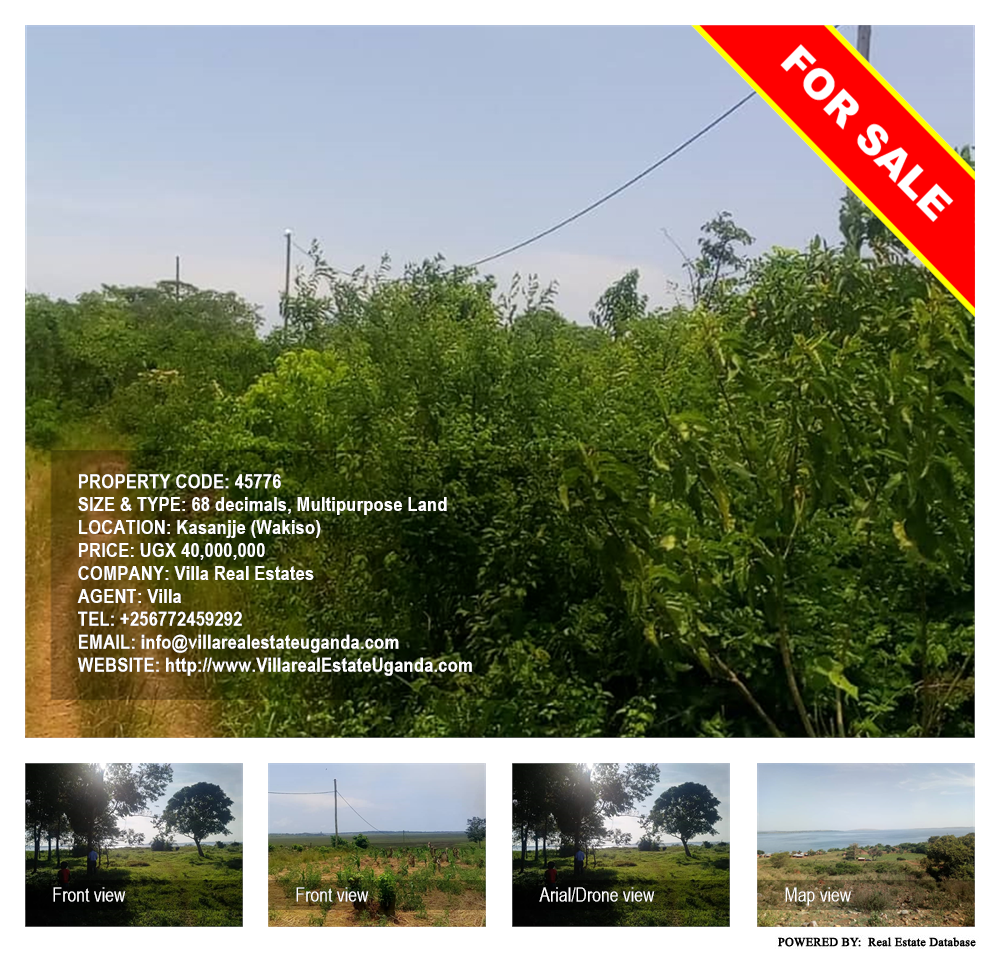 Multipurpose Land  for sale in Kasanjje Wakiso Uganda, code: 45776