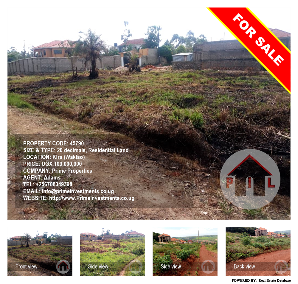 Residential Land  for sale in Kira Wakiso Uganda, code: 45790