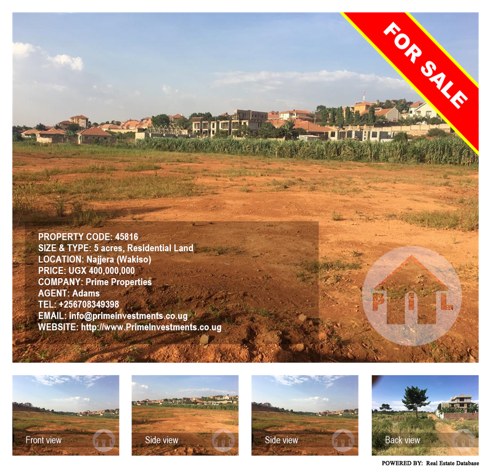 Residential Land  for sale in Najjera Wakiso Uganda, code: 45816