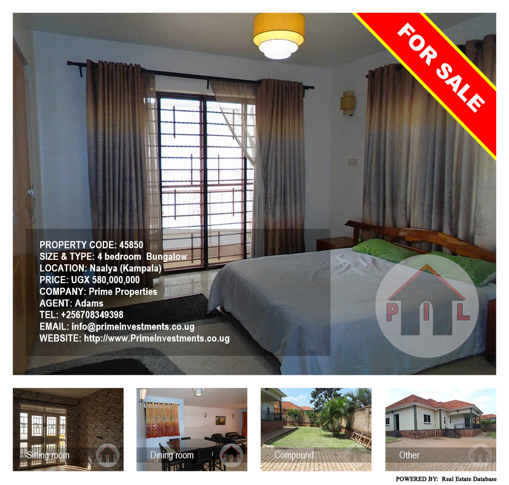 4 bedroom Bungalow  for sale in Naalya Kampala Uganda, code: 45850