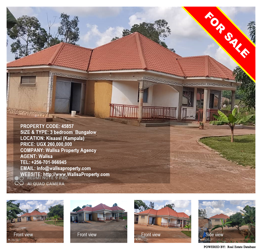3 bedroom Bungalow  for sale in Kisaasi Kampala Uganda, code: 45857