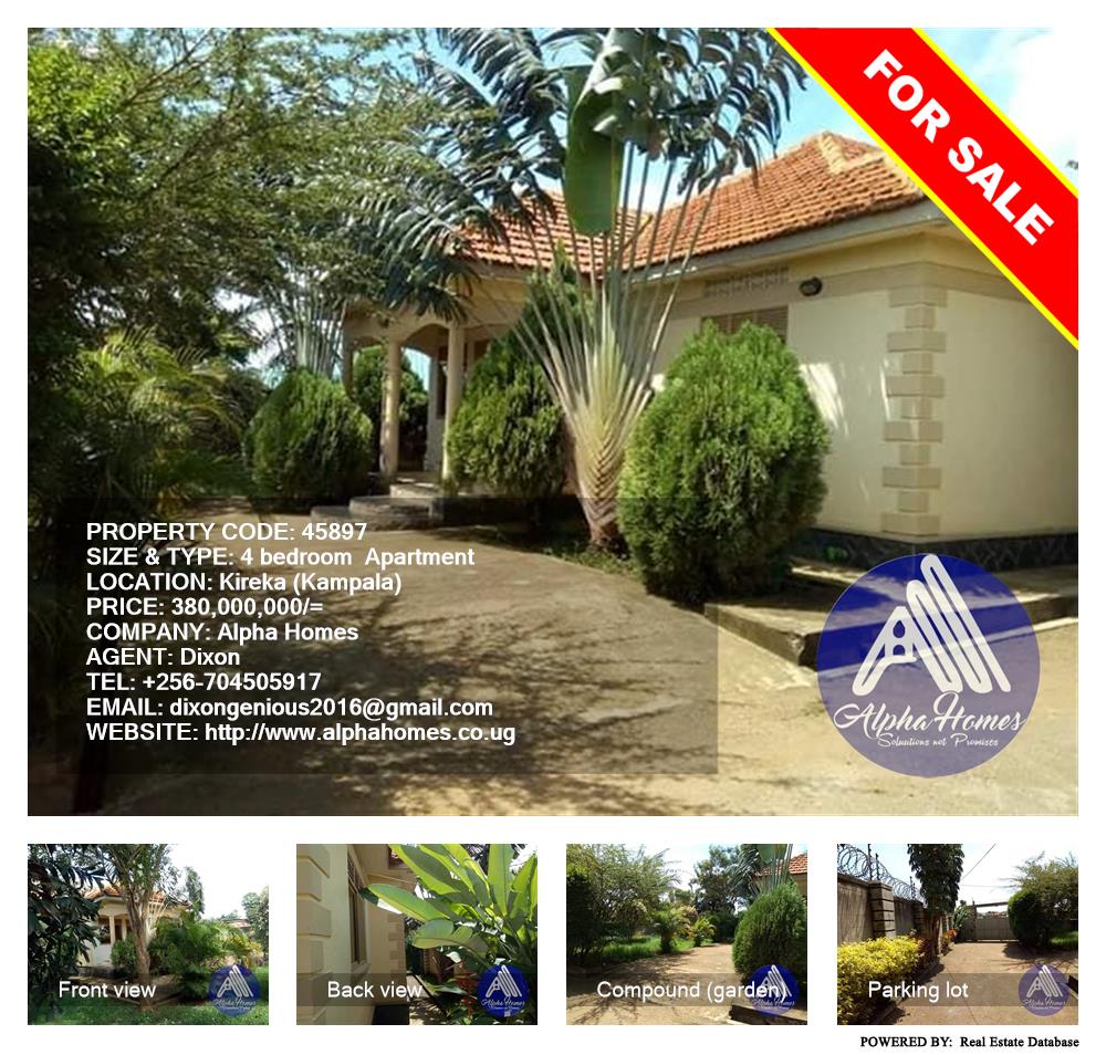 4 bedroom Apartment  for sale in Kireka Kampala Uganda, code: 45897