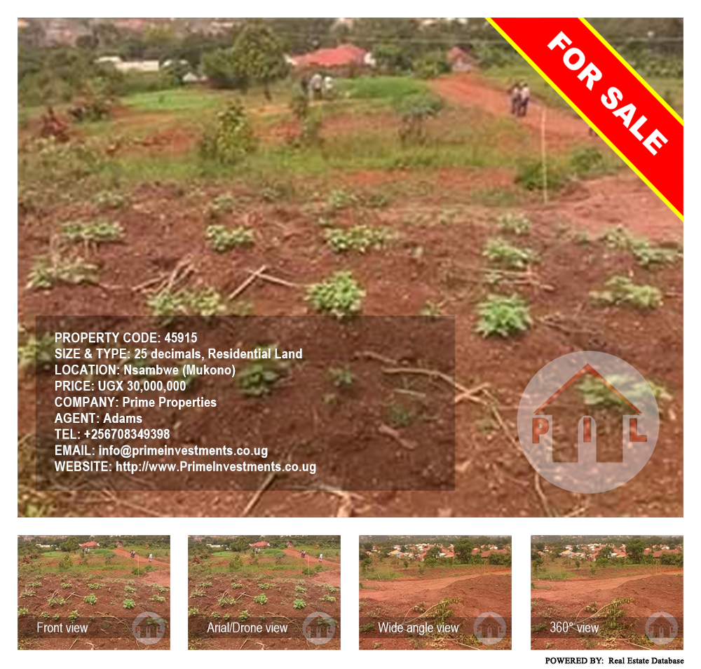 Residential Land  for sale in Nsambwe Mukono Uganda, code: 45915