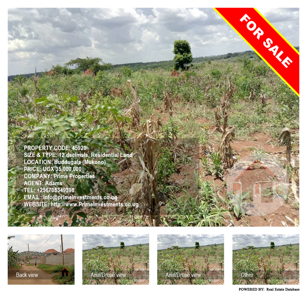 Residential Land  for sale in Buddugala Mukono Uganda, code: 45920