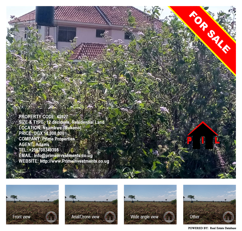 Residential Land  for sale in Nsambwe Mukono Uganda, code: 45927