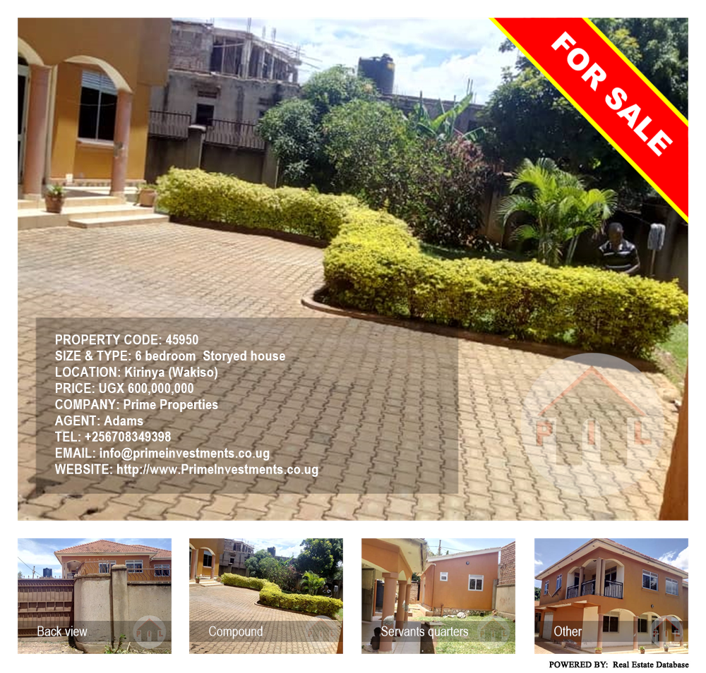 6 bedroom Storeyed house  for sale in Kirinya Wakiso Uganda, code: 45950