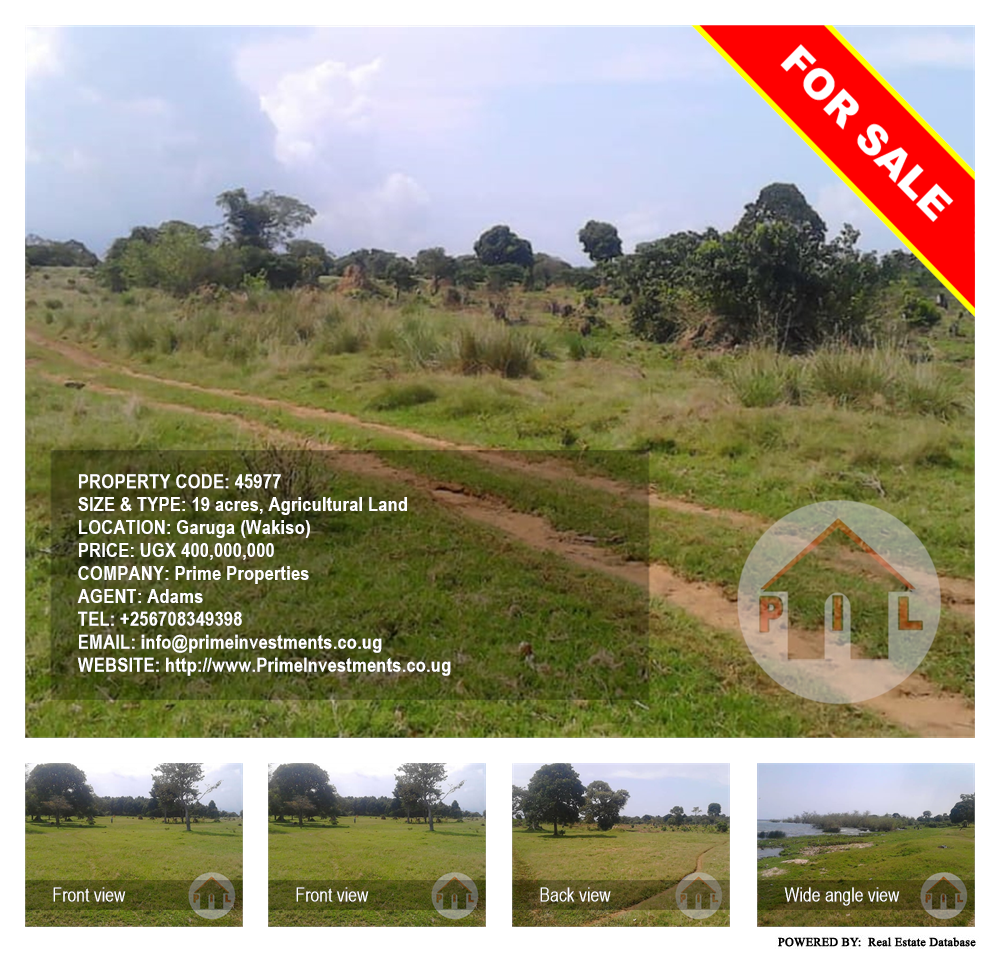 Agricultural Land  for sale in Garuga Wakiso Uganda, code: 45977